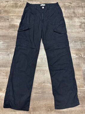 Zara Black Cargo Pants Size 6